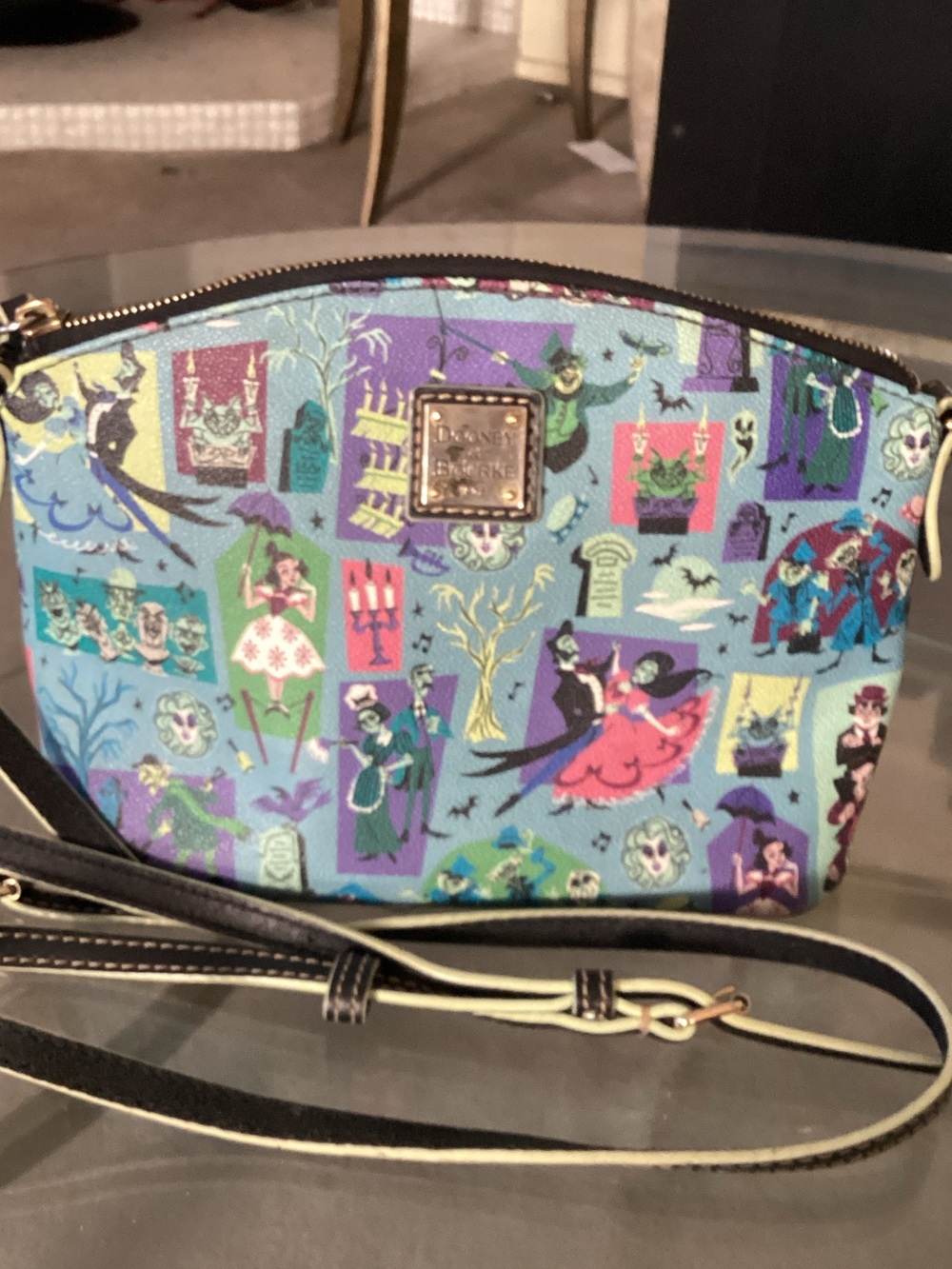 Dooney & Bourke Teal Disney Haunted Mansion Crossbody Bag